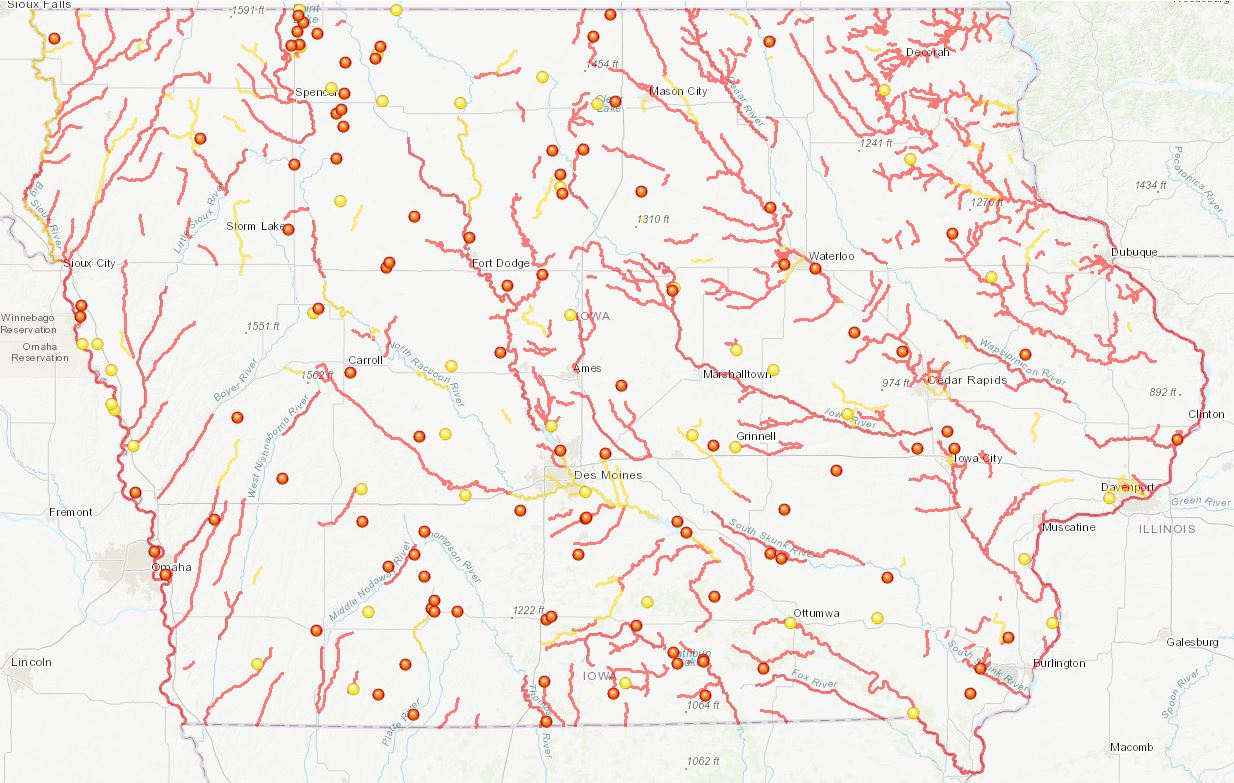 2018 Impaired Waters List Map