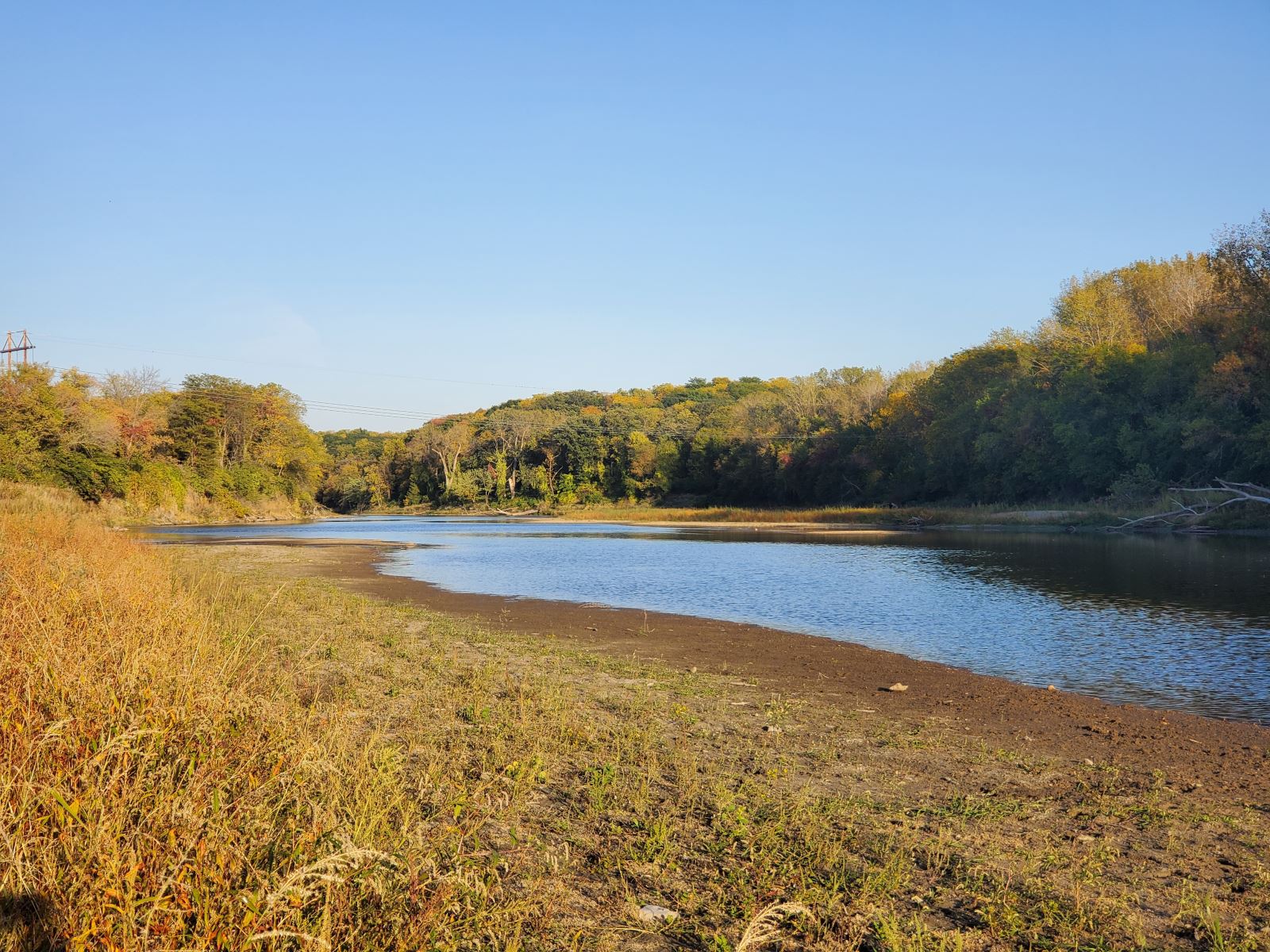 Raccoon River in a drought