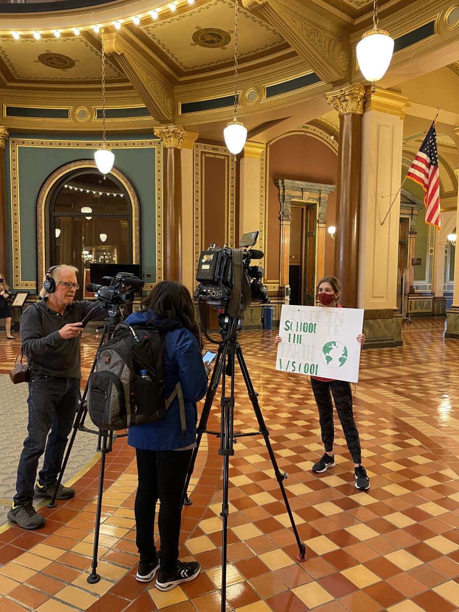 Lillian Hill at the Capitol building