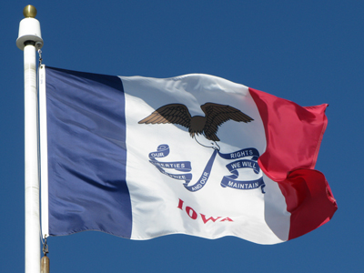 Iowa Caucuses Iowa State Flag