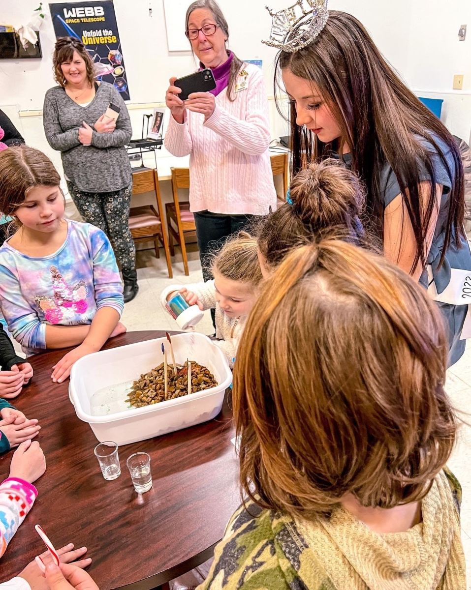 Brittany Costello in classroom