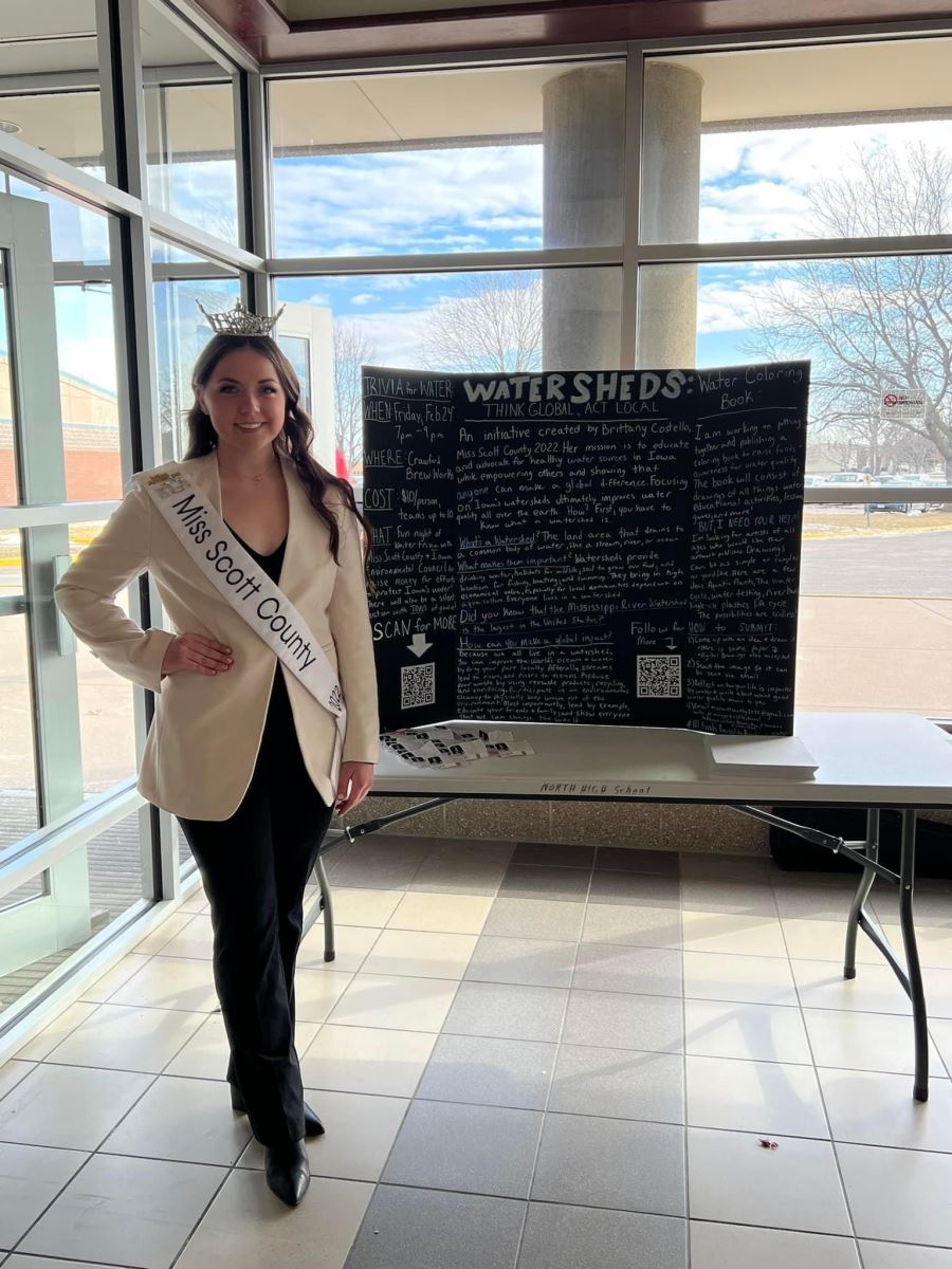 Brittany Costello presents on watersheds