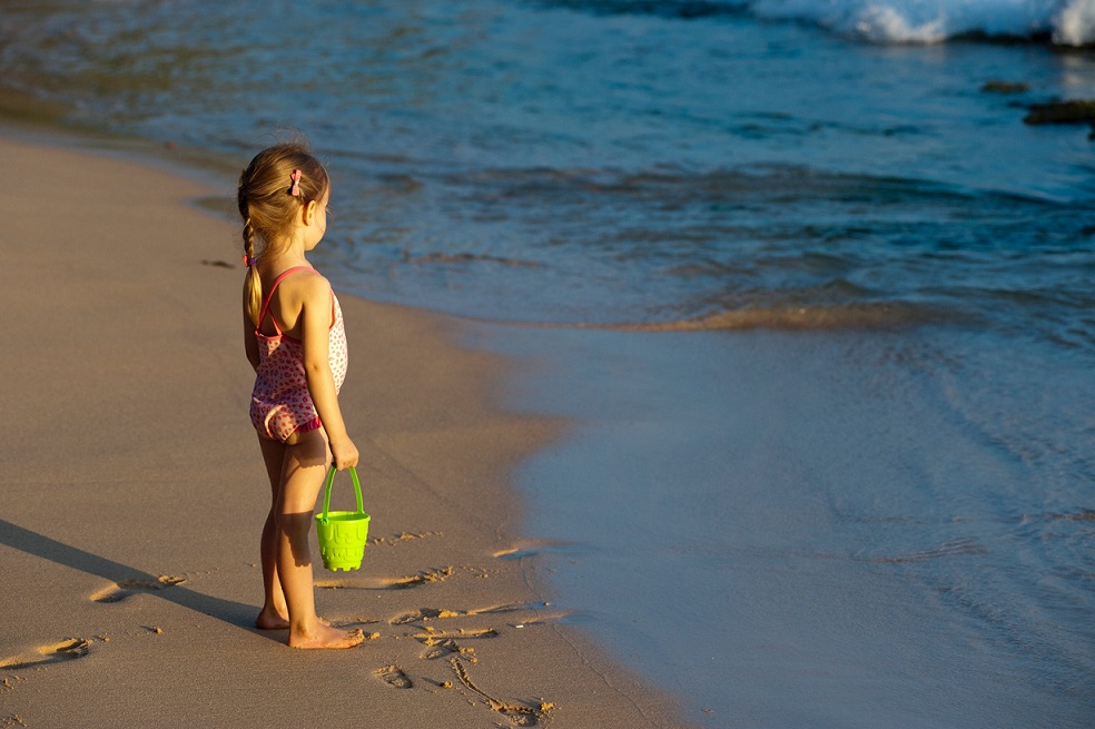 Child at beach