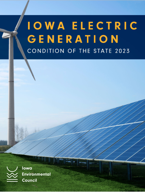 Iowa Electric Generation Condition of the State 2023 Cover