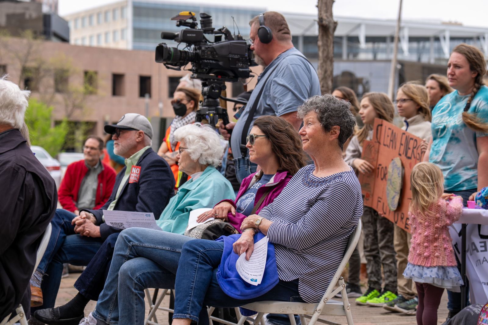 Earth Day rally attendees