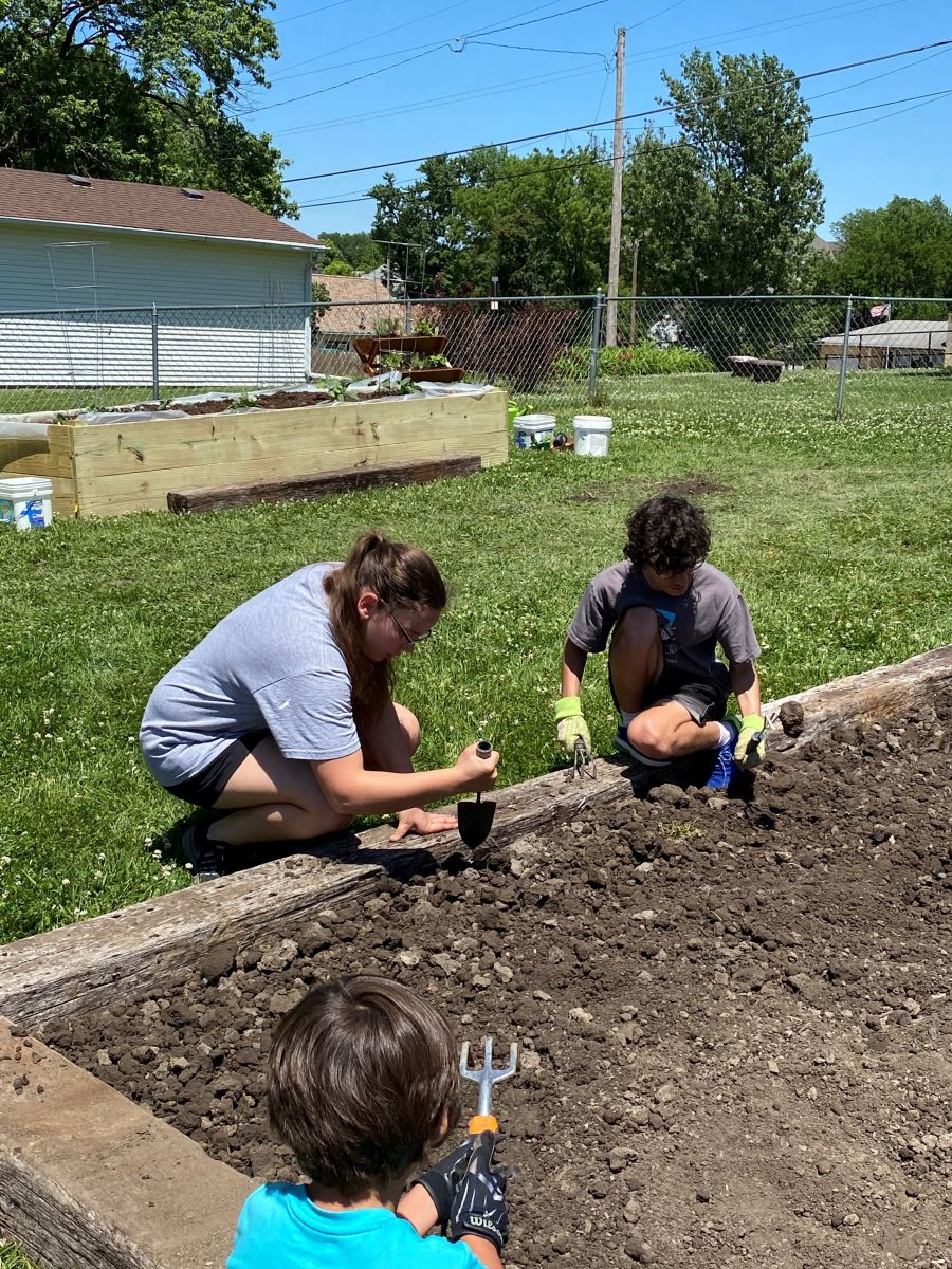 Digging in the Creston Garden