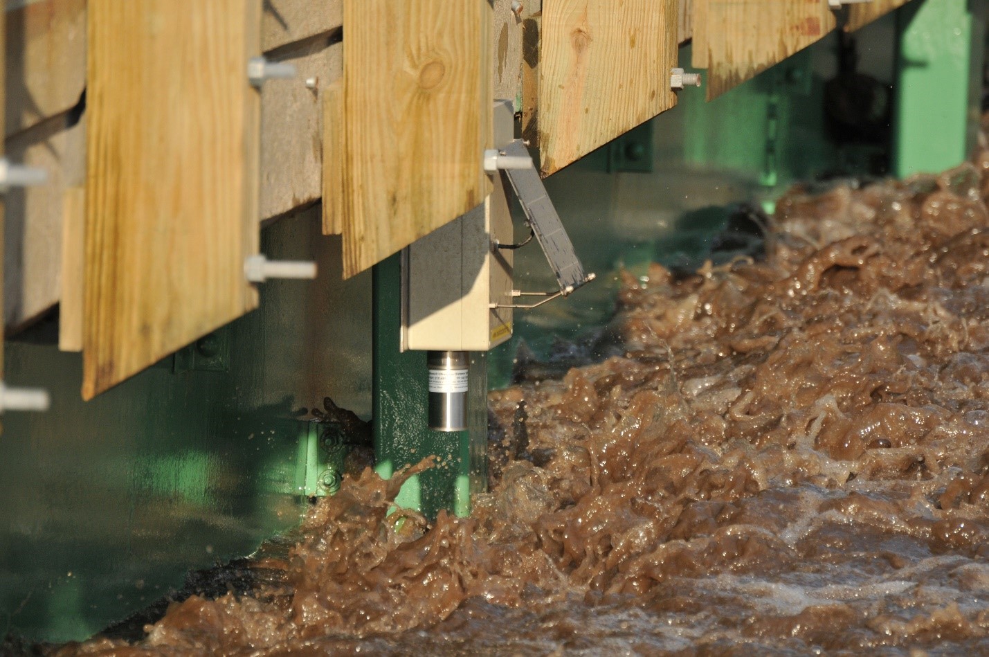 An IFC-designed, built, and deployed stream-stage sensor in action