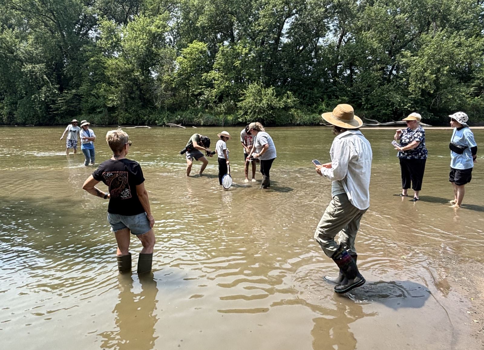 Nishnabotna Water Defenders testing water