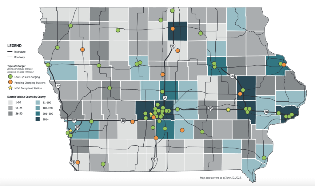 Iowa map