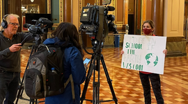 Iowa Youth Organized Climate Strike at Iowa State Capitol
