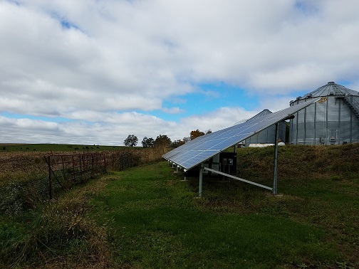 Solar Panels at a Poweshiek County Farm