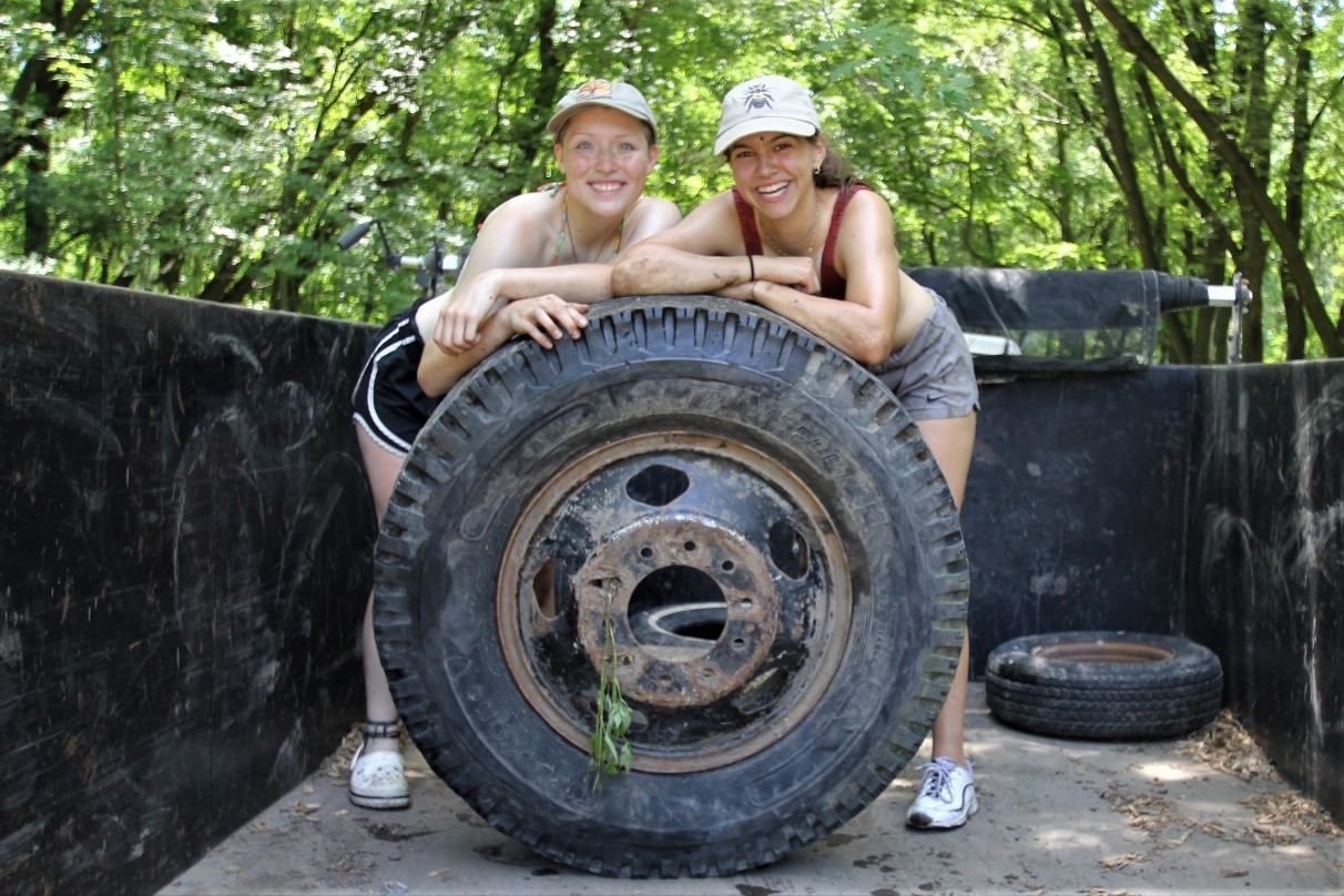 The elusive tire trash treasure smiles from Raina Henze and Francesca Dalla Betta