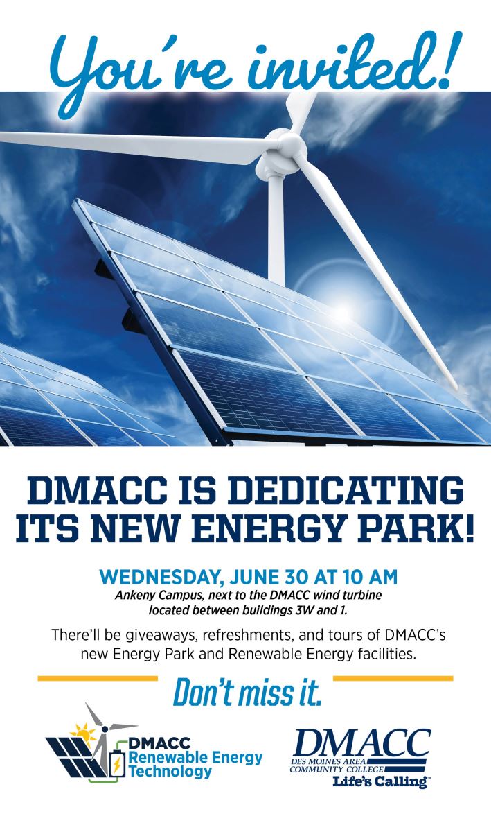 DMACC Energy Park Dedication