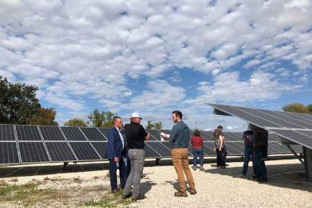 legislator tour of ottumwa solar field