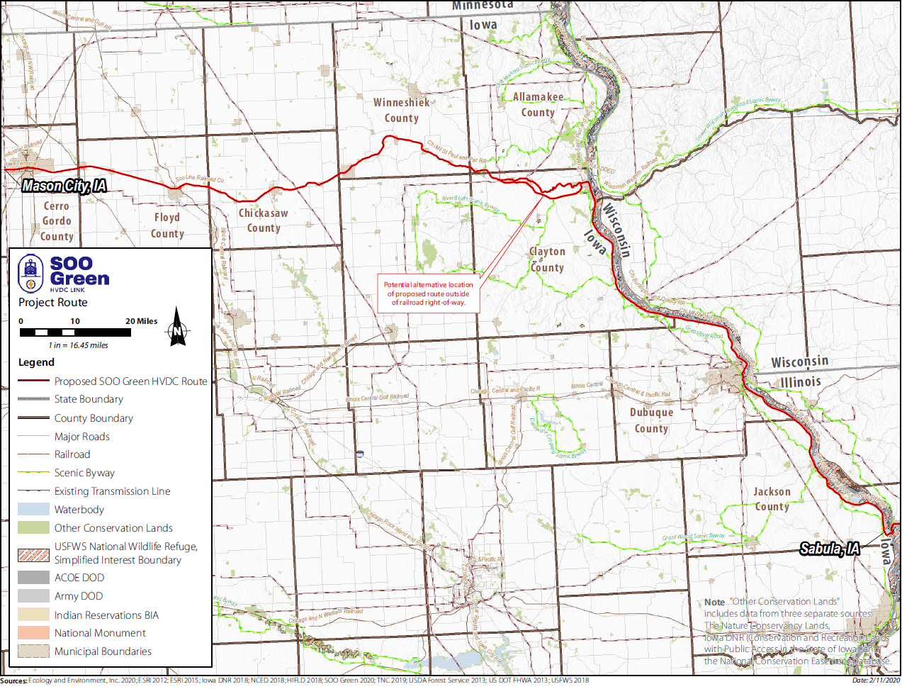 Soo Green Line route map