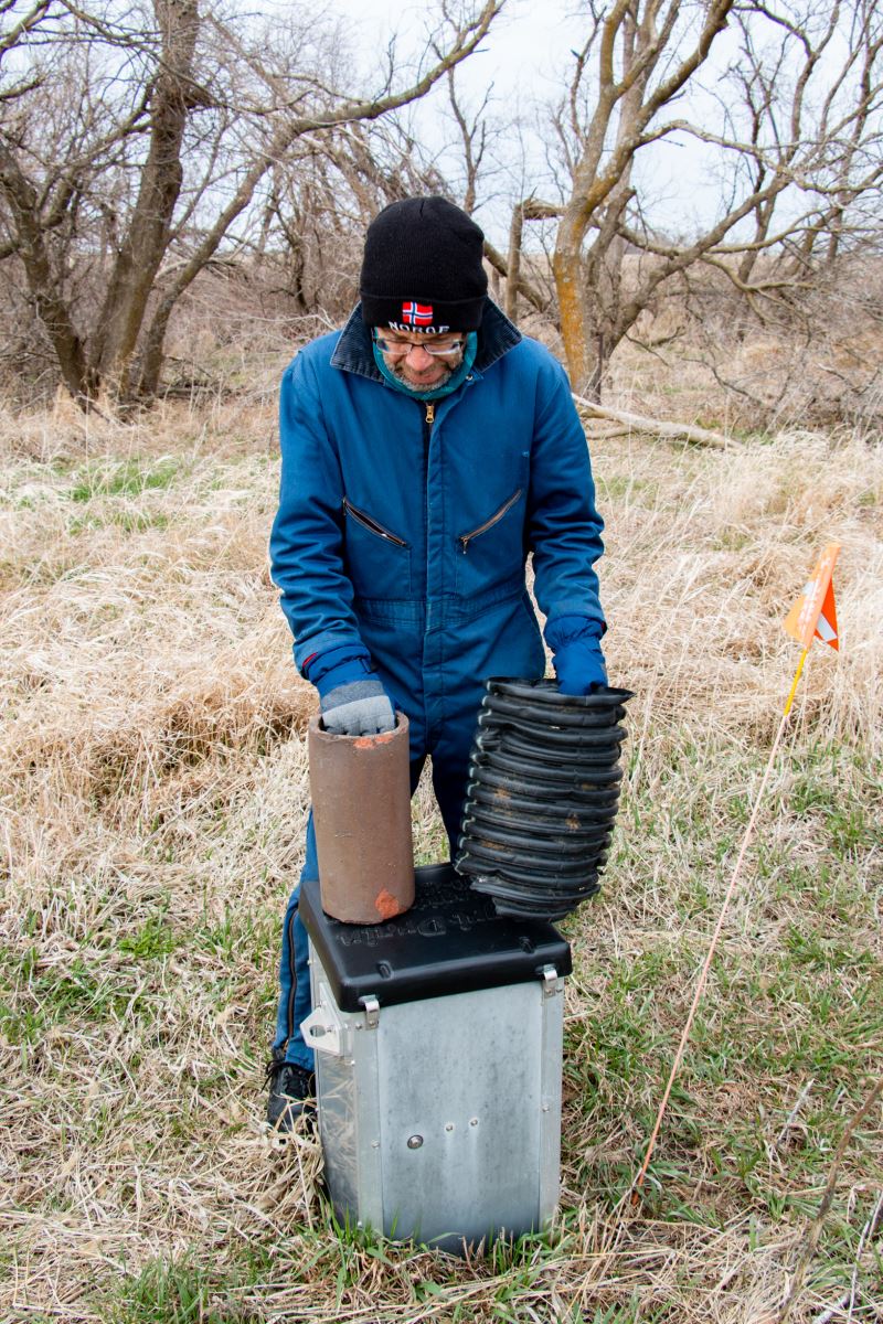 Bioreactor on Lee Tesdell's Century farm