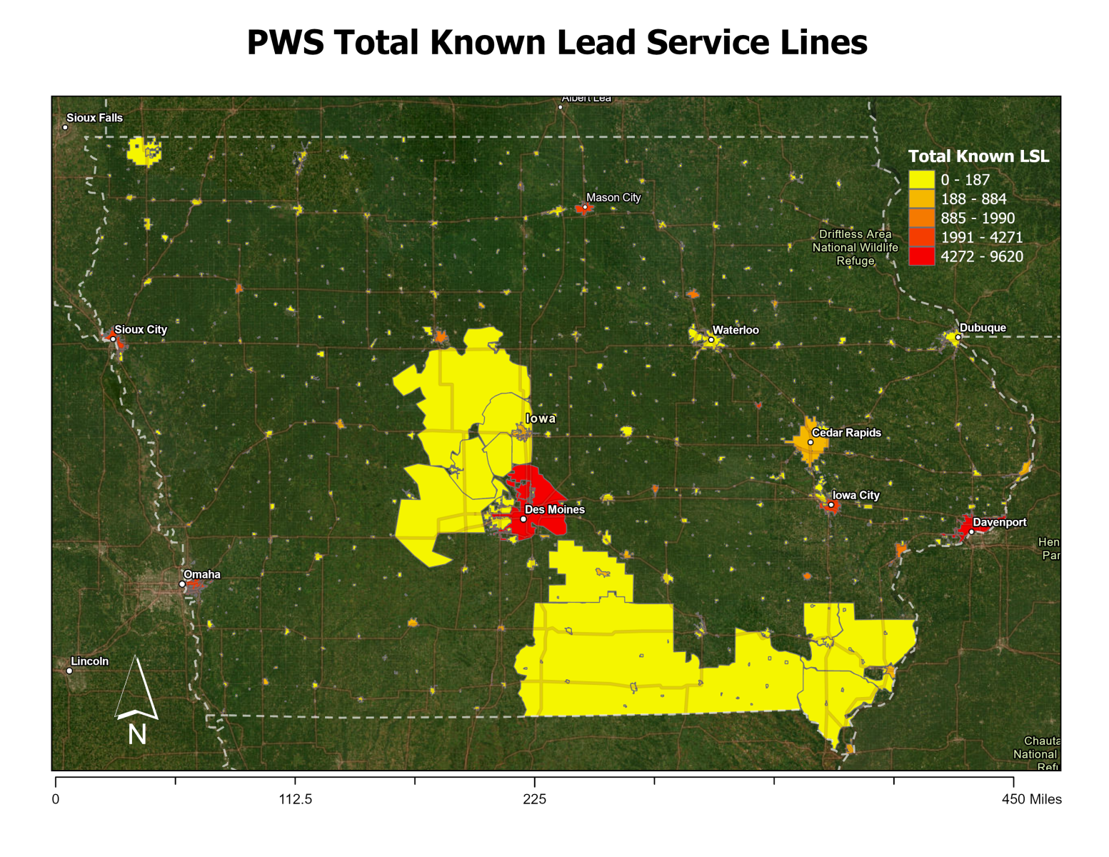 PWS Total Known Lead Service Lines