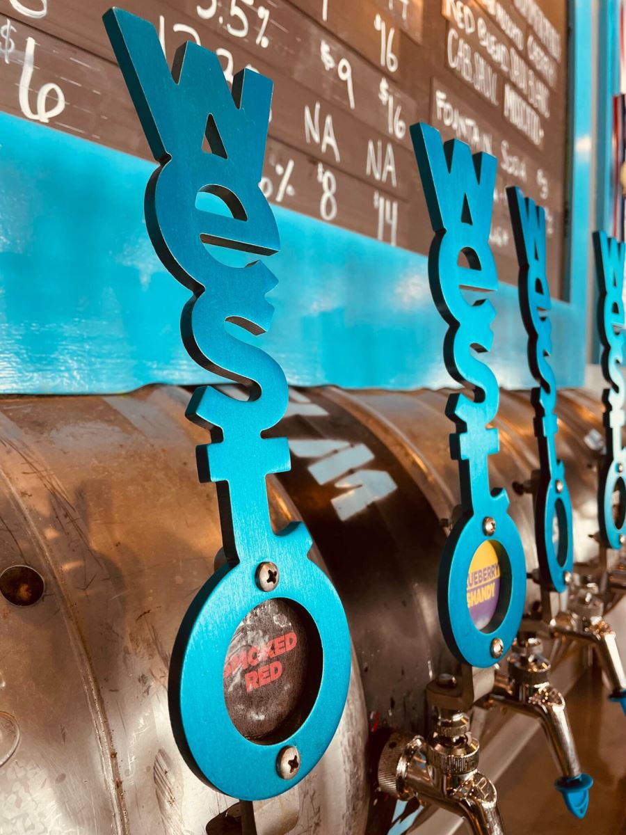 West O Blue Taps, courtesy of West O Beer