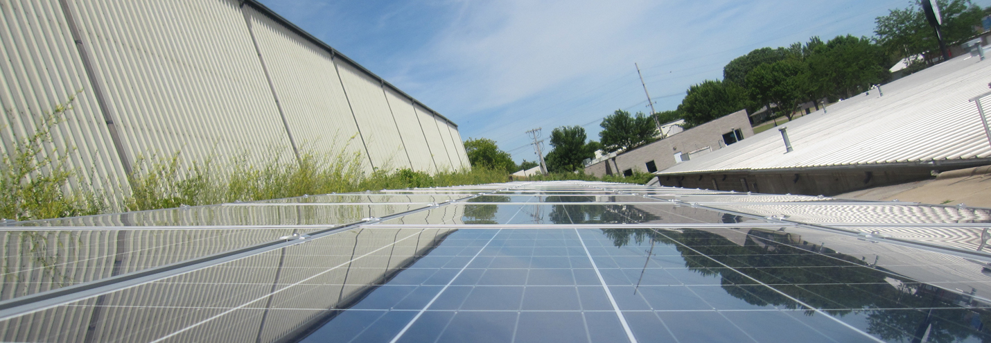 Clean Energy Banner Solar Close Up